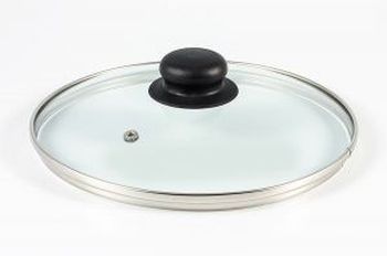 Крышка стекл. d180мм. 4718 (с метал.ободком) низк. (Т)