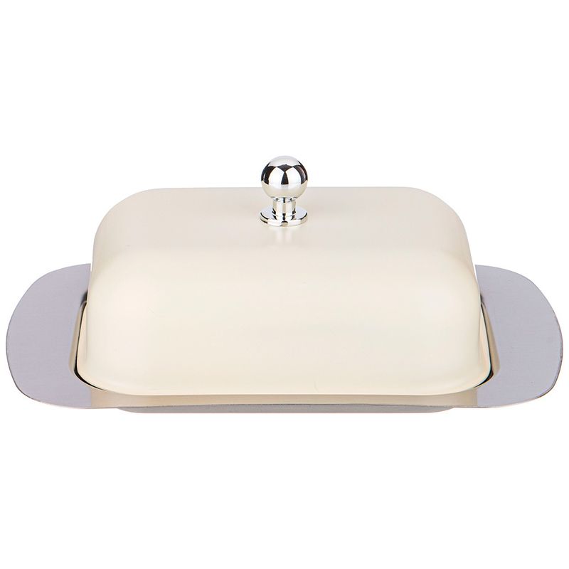 Масленка 912-042 (19*12*7см.) нерж. с мет. крышкой ВД