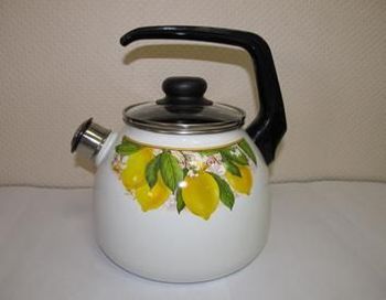 Чайник 3,0л."Limon" 1RC12 Vitross со свист. (белоснежн.) Чер