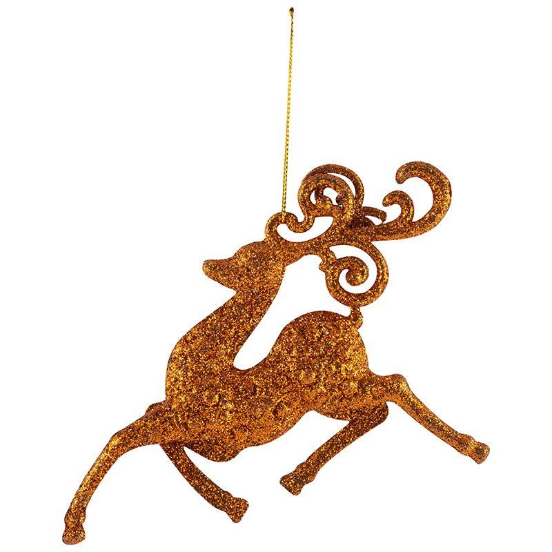 Подвесн.украш. "Олень" 13*9см. 103182 (золото) Скр