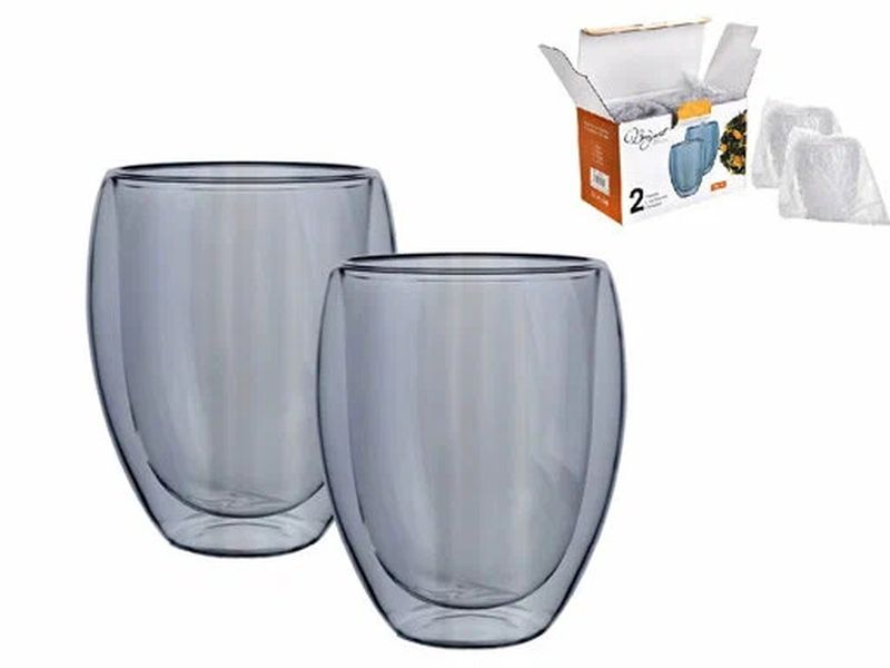 Набор стаканов 27033 (2шт.*350мл.) с двойными стенками