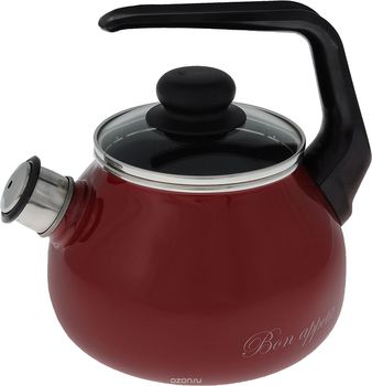 Чайник 2,0л."Bon appetit" 1RА12 Vitross со свист. (вишн.) Чер