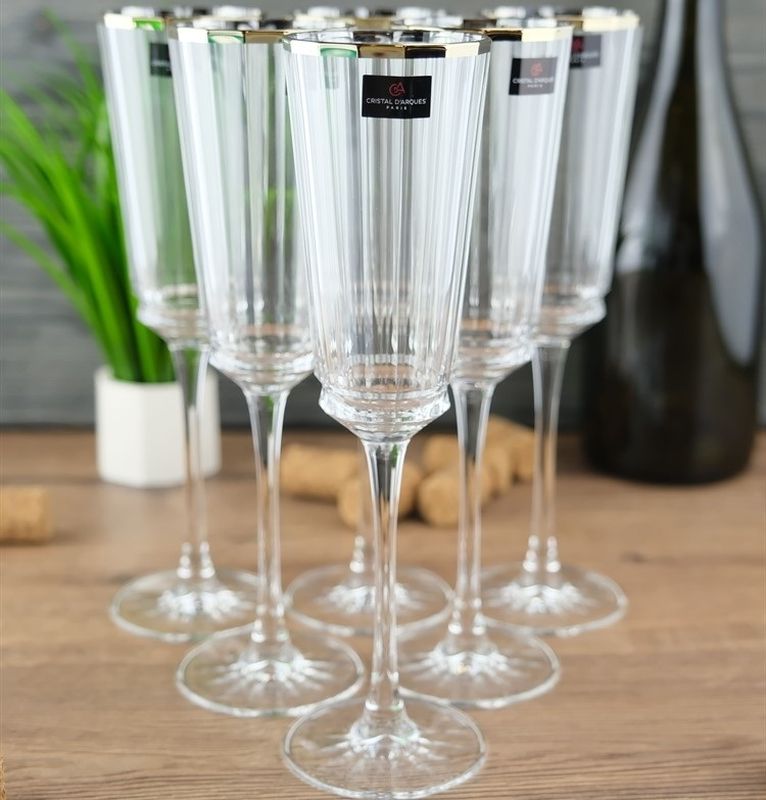 Набор фужеров Macassar Gold 65348 170мл. (6шт.) д/шампанского