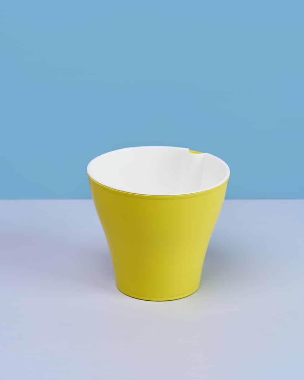 Горшок д/цв. АФИНА 1,0л. со вставкой 1117 (лимон) ДП