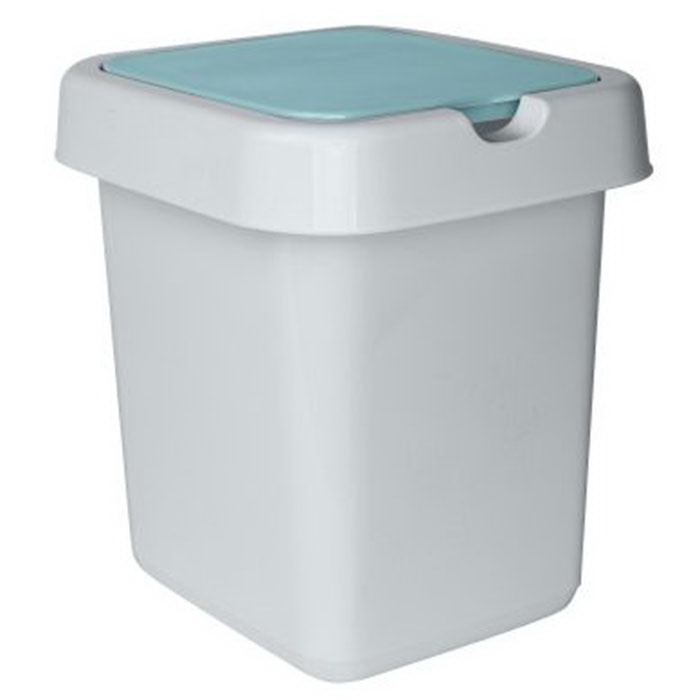 Контейнер д/мусора 25л. "Step" ПЦ4242НБС (Небесный)
