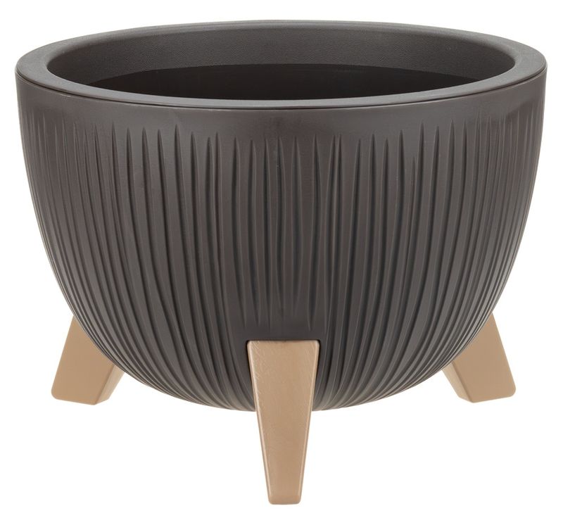 Кашпо ПЕТАЛИС 12,0л. d350мм. КН3255КР (Коричневый ротанг)