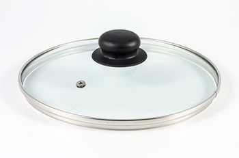 Крышка стекл. d140мм. 4614н/4714 (с метал.ободком) низк. (Т)