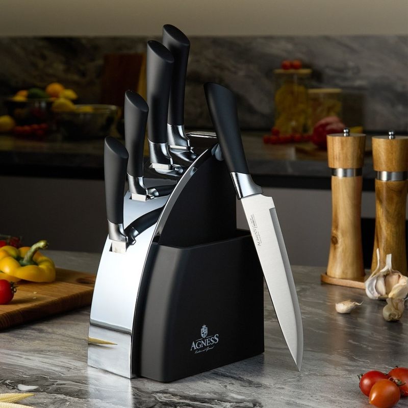 Набор ножей 911-744 (6пр.5ножей на пласт. подст.) ВД