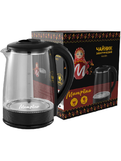 Чайник эл. МАТРЁНА МА-009 005417/005418 (1,5кВт, 2,0л.) стекло диск Скр. Чайник эл. МАТРЁНА МА-009 005417/005418 (1,5кВт, 2,0л.) стекло диск Скр.