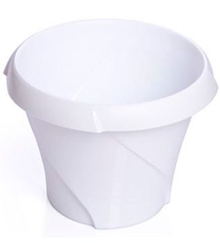 Горшок д/цв. "Флориана" 0,3л. d100мм. (бел.) с подд. С383БЕЛ Мар.