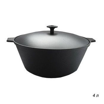 Кастрюля чуг. 4,0л. (с ал.крышк.) ка41
