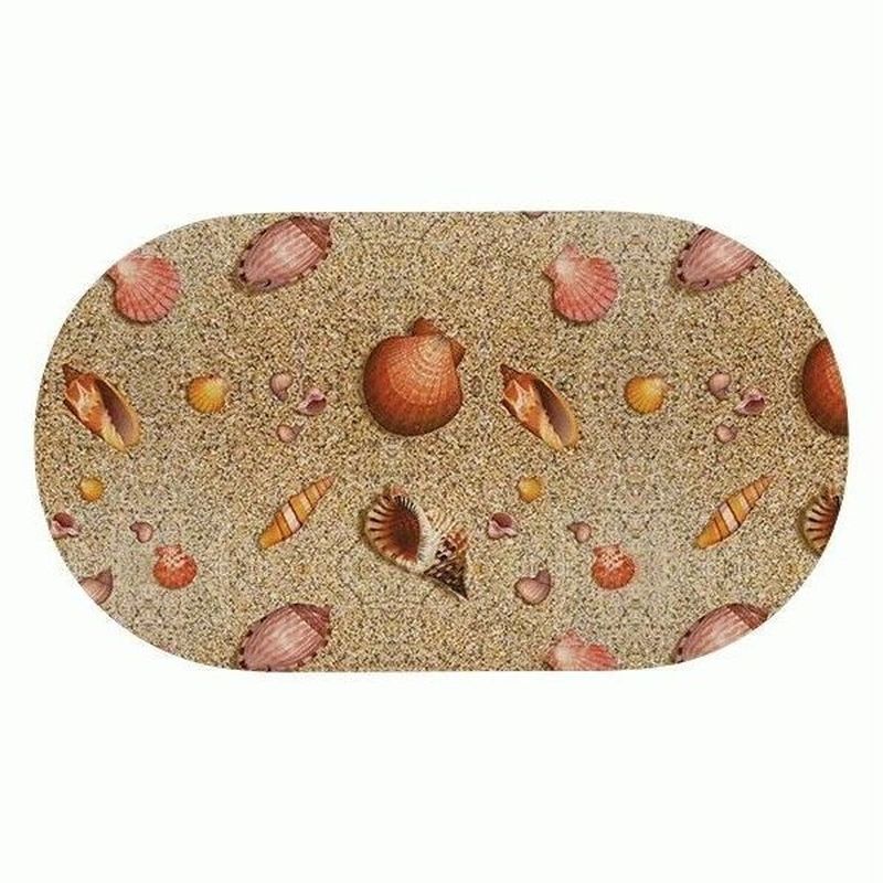 Коврик д/ванны на присосках 38*69см. "Bubbles" FV4-B (Пляж) М