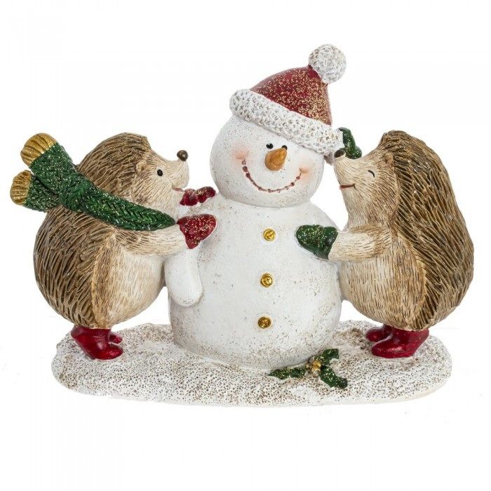 Фигурка "Ёжики" 791652 (16*6,5*11см)