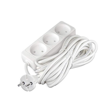 Удлинитель  1,5м. 3роз. 6А ПВС 2*0,75 Р16-010 "Космос" (Россия)