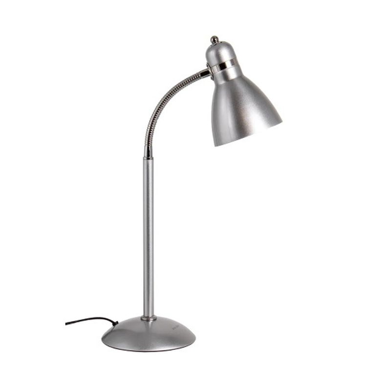 Лампа настольная MT-2010 ,серебро, на основании, 60Вт, Е27