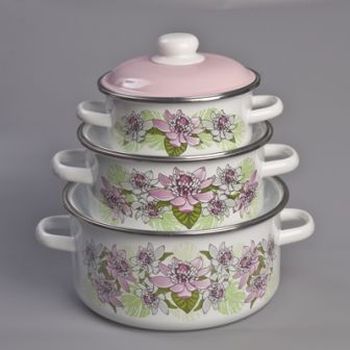 Набор №05 "Азалия" 6КВ051М (3к.: 2/3/4л.) белоснежн. Чер