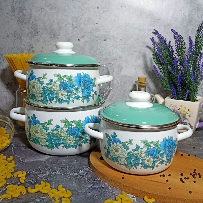 Набор №02 "Голубой лотос" 6КА021М (3к.: 2/3/4л) белоснежн. Чер