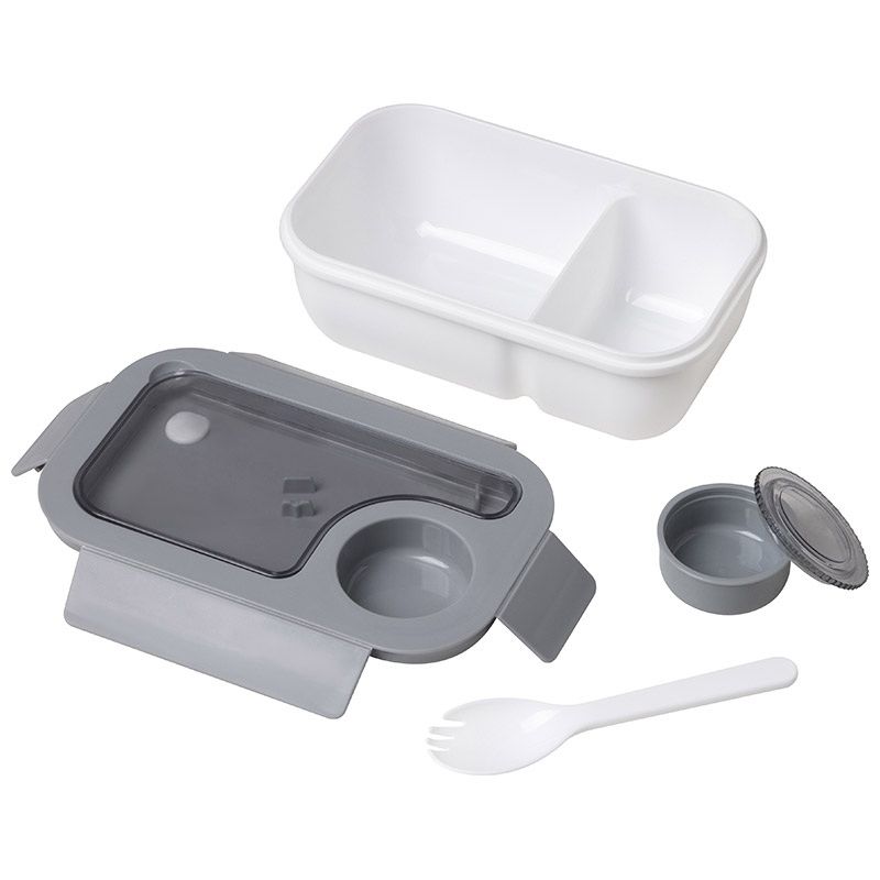 Ланч-бокс 0,85л. 108260 2 отделения, ложка-вилка, MIGLIORE, СКР.