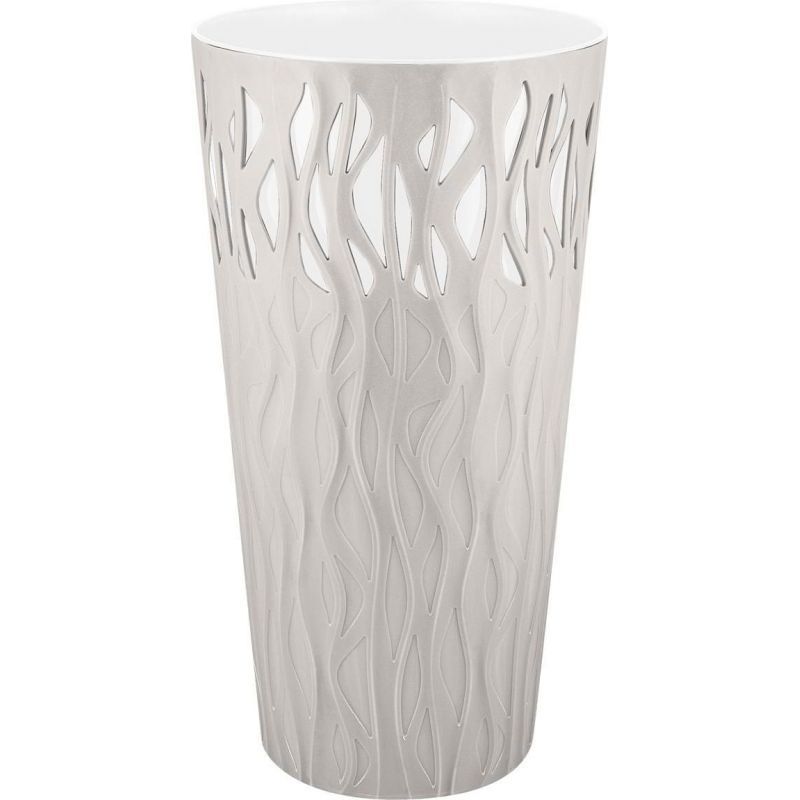 Горшок д/цв. "InGreen Winds" 40 л. d340 ПЦ6522БЖ с дренажной вставкой 18,7л. (белоснежный жасмин)