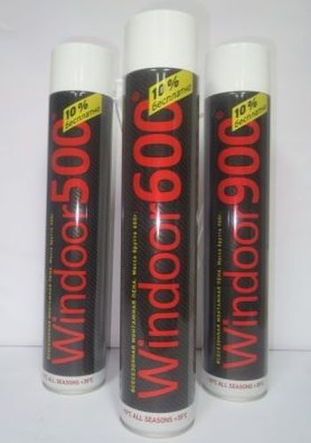 Пена монтаж. "WINDOOR 600" 0,6кг. 1,0л. всесезон.