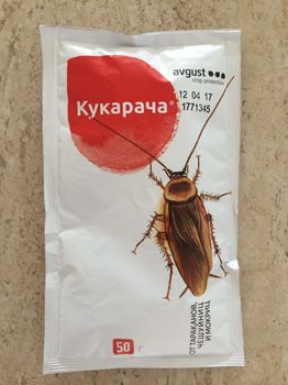 Кукарача  50гр. (от тараканов, чешуйниц, мокриц) Август