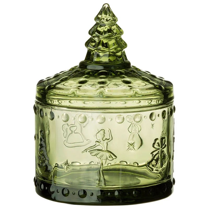 Емкость д/хранения 355-418-11 "Щелкунчик" green (9*9*12,5 см.)