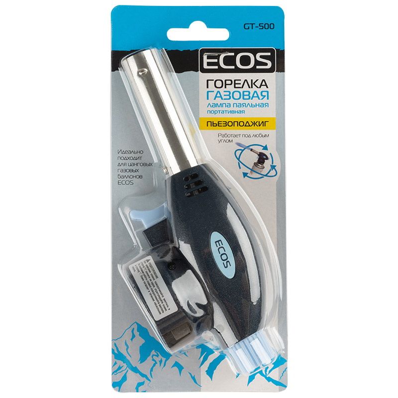 Горелка-насадка газовая ECOS GT-500 (лампа паяльная портативная) 157835 Скр.
