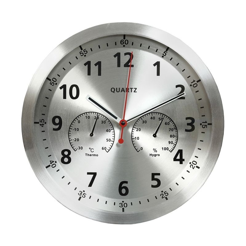 Часы настенные EG7754TH-HF162S 001465 (34,7*4.2см) серебро КС