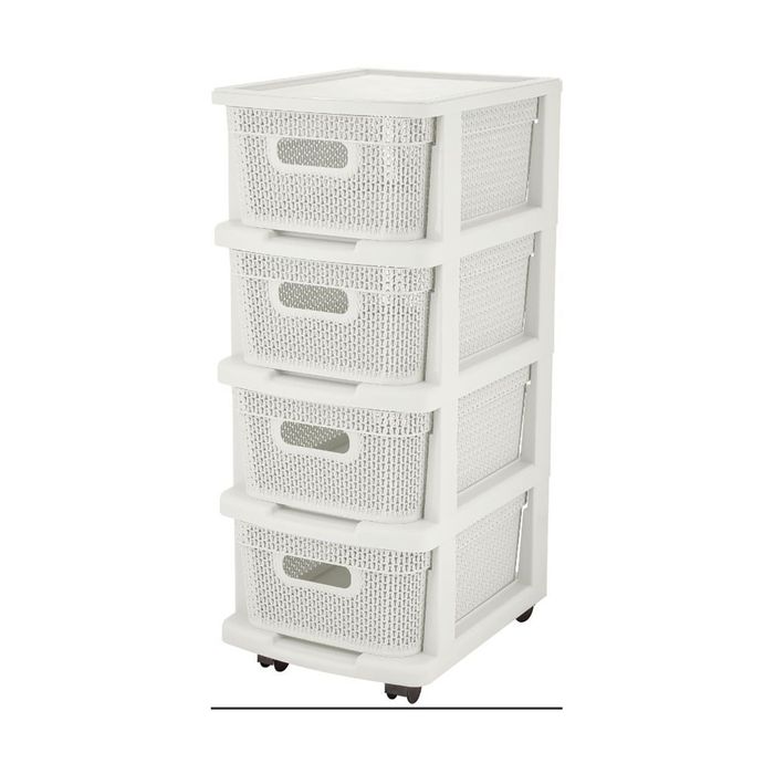 Комод 4секц. Keeplex Ajur ПЦ3796БО (Белое облако)