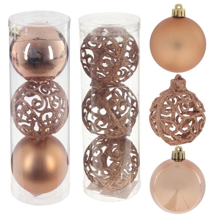 Шары (набор 3шт.) d8см. 764235 (золото, бежевый) Р