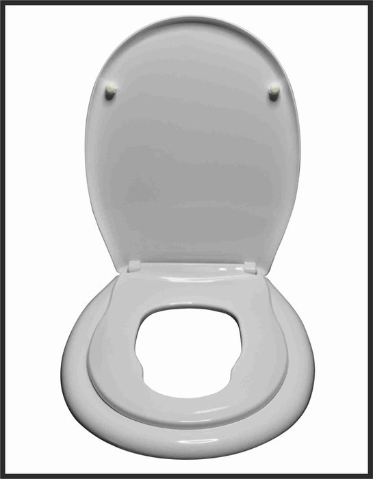 Сиденье д/унитаза "ОКЕАН LUX" жест. с детск. накладкой Нов.