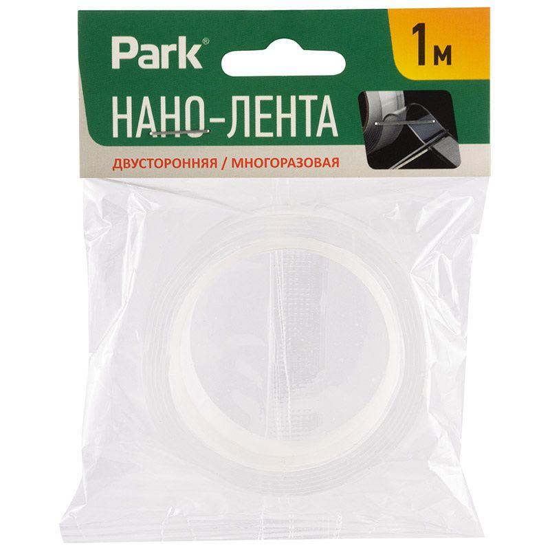 Нано-лента  двусторонняя 20мм.*1м. 103908 (клейкая, многоразовая, прозрачная) Скр.