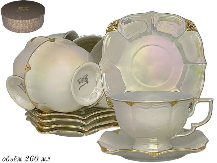 Чайный сервиз 105-690 12пр. "Перламутр" (подар. уп.)