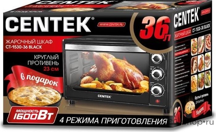 Духовка эл. CENTEK CT-1530-36 Беж. (1,6кВт, 36л. таймер)