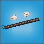 Пружина дверн. d30мм. оцинк. (с креплен) Чеб. Кунгур