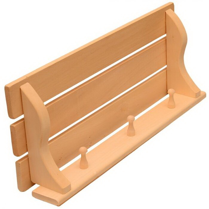 Полка-вешалка Простая 7223/79911 3 крючка