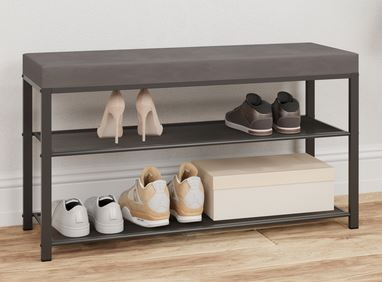 Банкетка "Торонто 33S" БТ33СГС (Графит) (ЗМИ)