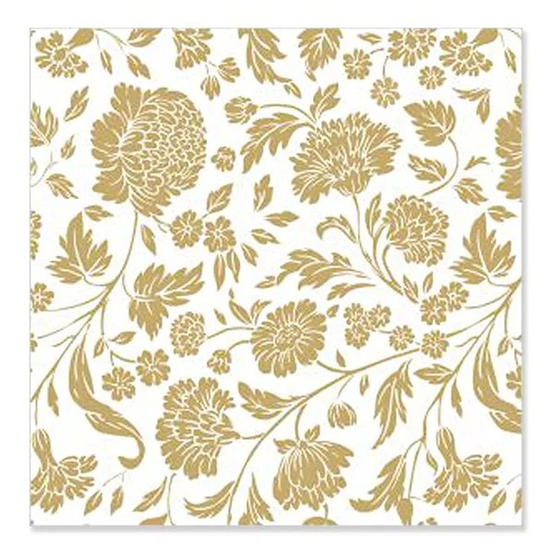 Салфетки бумажные 3сл. Home Collection Classic 37692/39910 (33*33см.) 20шт. "Анжелика" золото на бел