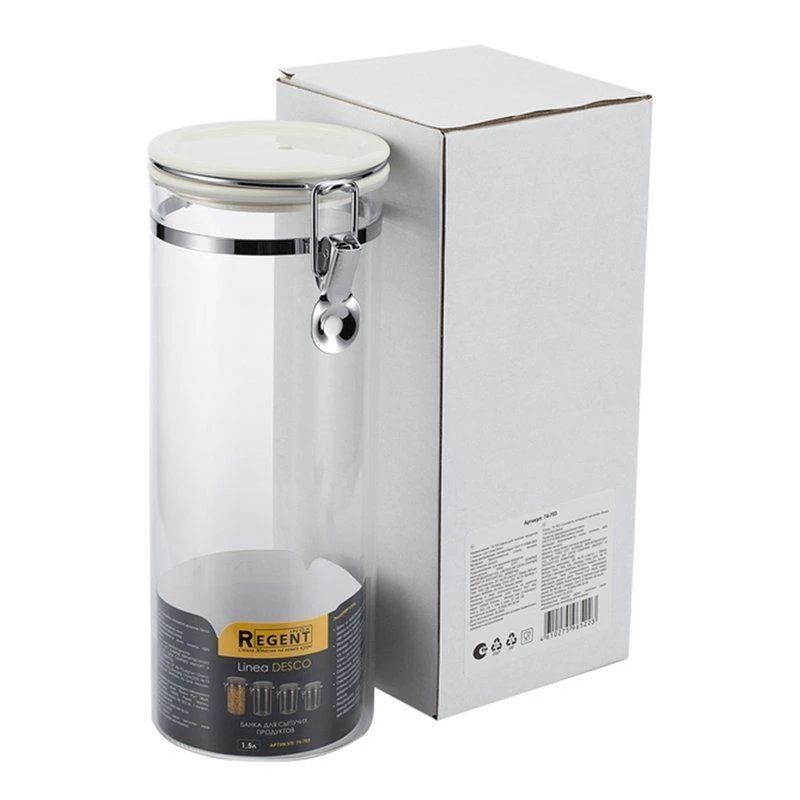 Банка д/сып.продуктов 74-703 1,5л. DESCO (стекло)