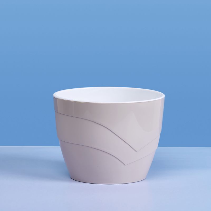 Кашпо ГРАЦИЯ 2,0л. с прозрачной вставкой 2112 (бисквит) ДП