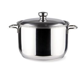 Кастрюля нерж.  5,0л. ТРС-3 1с741/3с67 прут.руч. метал.крышк. Аша