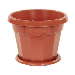 Горшок д/цв. "Гармония" 0,7л. с подд. М1573 (коричн.)