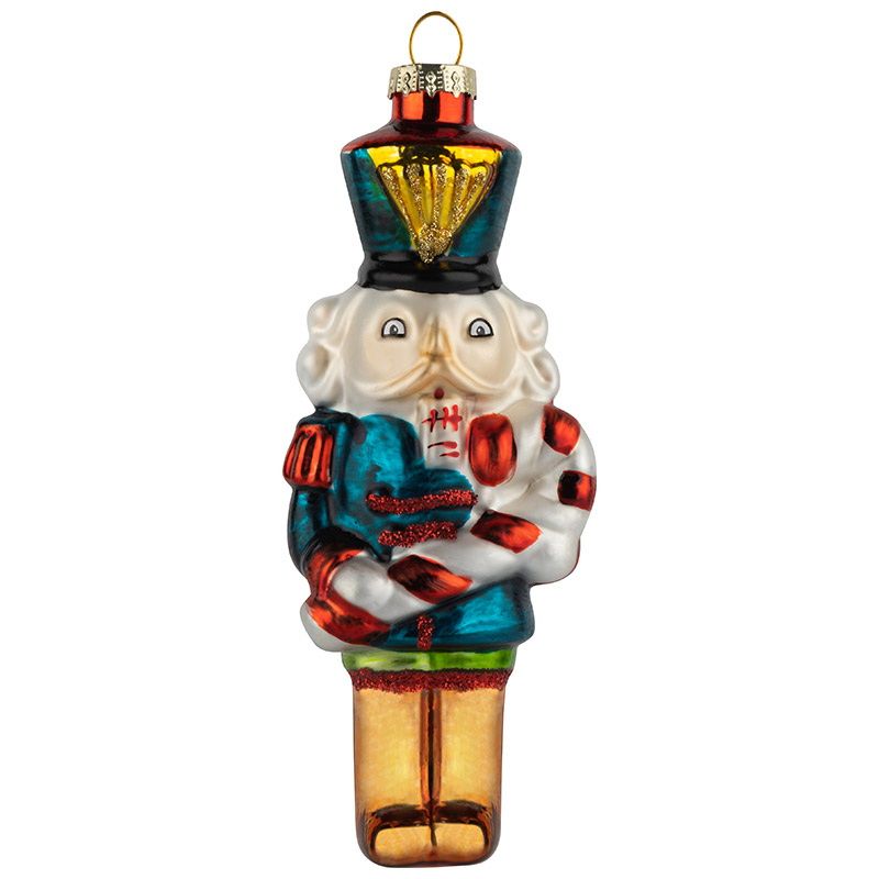 Подвесн.украш. "Щелкунчик с карамелью" 108595 (стекл.) Скр