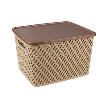 Корзина "Плетенка" с крышк. 350*290*225мм. М3552/М3553/М3591 .