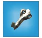 Крючок-вешалка № 2 мал. полимерн. Кунгур