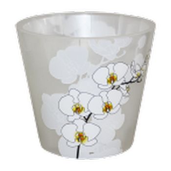 Горшок д/цв. "London" Орхид. Деко 1,6л. d160мм. ПЦ6196БЛ (белая орхидея)