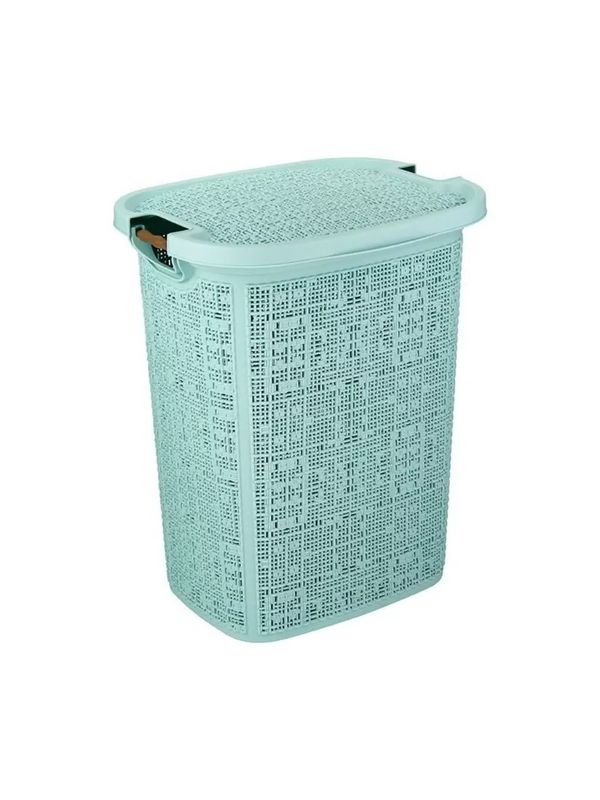 Корзина д/белья БЯЗЬ 30л КН2622МВ (морская волна)