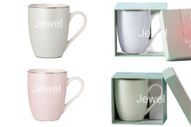 Кружка JEWEL ПС0004-22 "Бархат" 340мл. (подар.уп.)