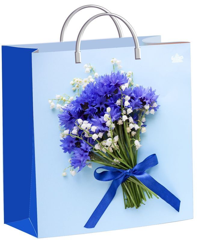 Пакет (мягкий пластик) 260*240мм. Милые васильки 242790 Т-П