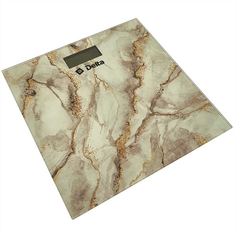 Весы напольные DELTA D-9015 "Белый мрамор" 180кг. электрон.